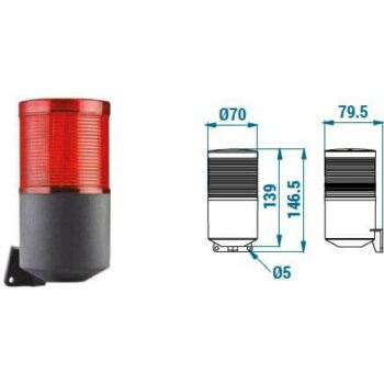 LED maják se sirénou TERMBH0500