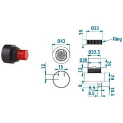 Elektronická siréna M30 s LED TERMES0600