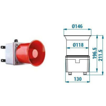 Výstražná siréna TERMHD0300