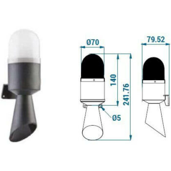 LED RGB maják se sirénou TERMWL0200