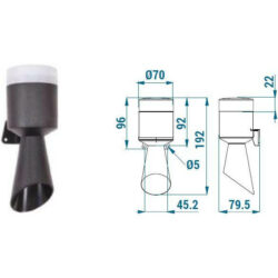 LED RGB maják se sirénou TERMWL0600